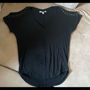 Express studded cold shoulder top